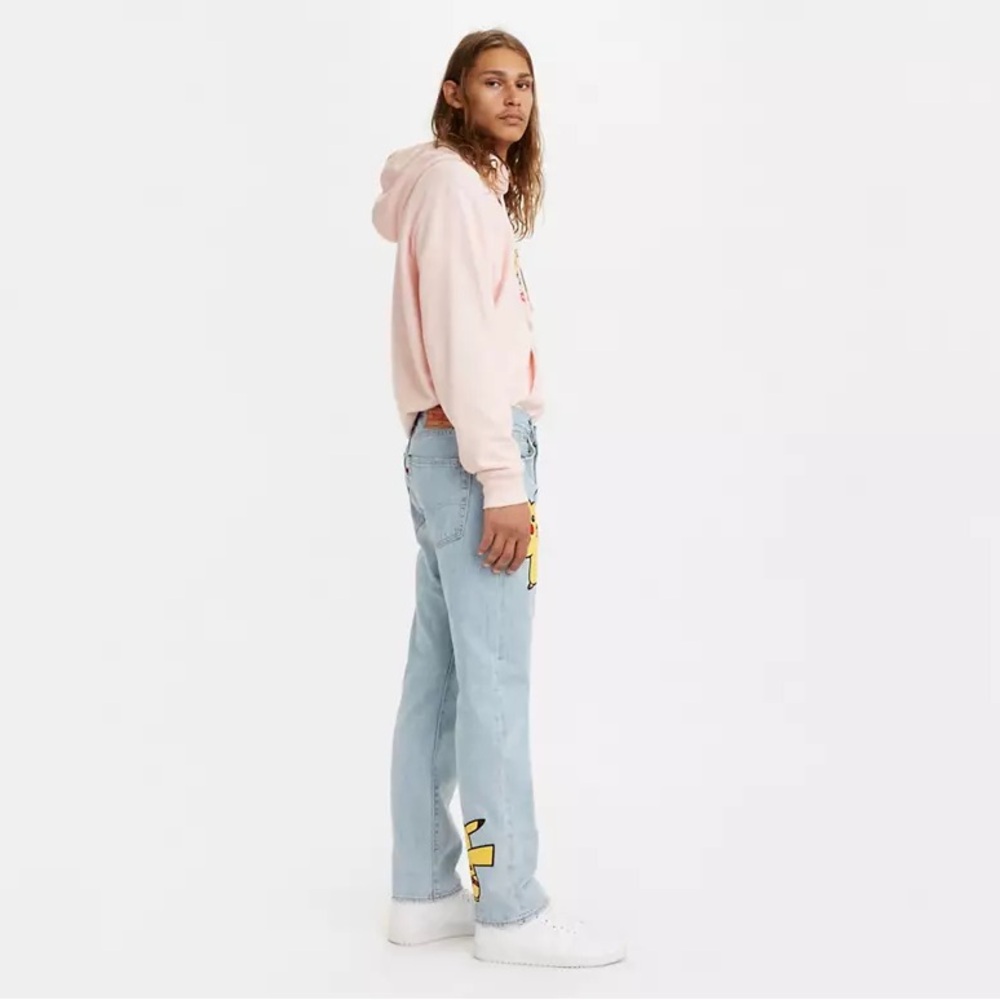 Men’s |Levi’s X Pokémon |NWT 551 Z Authentic Pikachu Loose Straight Jeans; 30x30 - Picture 2 of 6